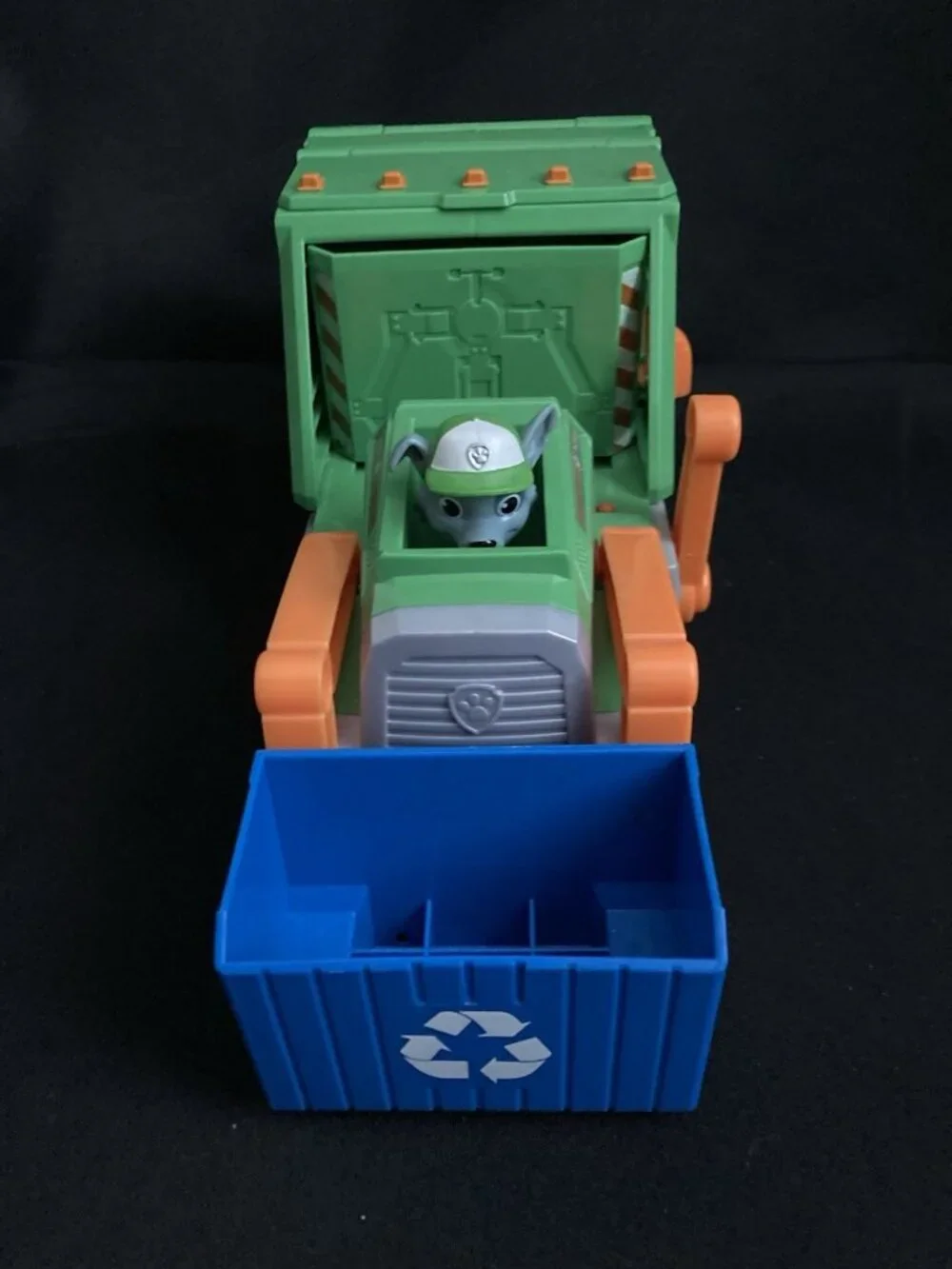 PAW Patrol Rocky's Reuse It Deluxe Garbage Trash Recycle Truck Toy Green